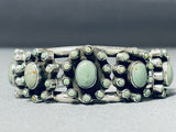 Satellite Cluster Vintage Native American Navajo Royston Turquoise Sterling Silver Bracelet-Nativo Arts