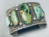 Museum Crazy Vintage Native American Navajo Royston Turquoise Sterling Silver Bracelet-Nativo Arts