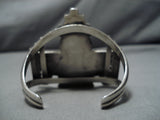 Museum Quality!! Vintage Native American Navajo Turquoise Kachina Inlay Sterling Silver Bracelet-Nativo Arts