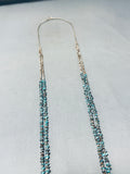 Pliable And Patient Work Vintage Native American Navajo Turquoise Heishi Necklace-Nativo Arts