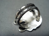 Rare Vintage Navajo Native American Royston Turquoise Sterling Silver Ring Old-Nativo Arts