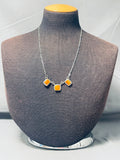 Fantastic Native American Navajo Spiny Oyster Sterling Silver Necklace-Nativo Arts