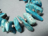 Amazing Vintage Native American Navajo Large Royston Turquoise Necklace-Nativo Arts