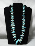 Stunning Vintage Native American Navajo Royston Turquoise Sterling Silver Necklace-Nativo Arts