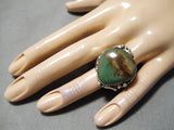 Incredible Vintage Native American Navajo Royston Turquoise Sterling Silver Ring-Nativo Arts