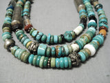 Best Vintage Native American Navajo Thomas Singer Royston Turquoise Sterling Silver Necklace-Nativo Arts