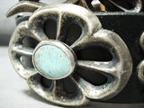 Heavy Older Vintage Native American Navajo Old Deposit Turquoise Sterling Silver Concho Belt-Nativo Arts