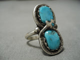 Amazing Vintage Zuni Native American Sterling Silver Rattlesnake Ring-Nativo Arts