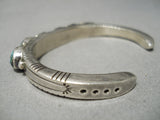 Rare Vintage Native American Navajo Spiderweb Turquoise Sterling Silver Bracelet Old-Nativo Arts