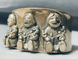 Incredibly Detailed Vintage Southwestern Sterling Silver Bracelet-Nativo Arts