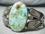 Early Vintage Native American Navajo Royston Turquoise Sterling Silver Bracelet-Nativo Arts