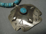 Incredible Vintage Native American Navajo Turquoise Heishi Sterling Silver Native Necklace-Nativo Arts