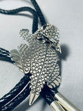 Unbelievable Native American Navajo Sterling Silver Bolo Signed Ben Benally-Nativo Arts