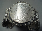 Heavy Coin San Felipe Sterling Silver Bracelet Cuff-Nativo Arts