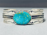Lavina Eustace Vintage Native American Zuni Royston Turquoise Sterling Silver Bracelet-Nativo Arts