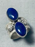 Ben Begaye (d.) Important Native American Navajo Lapis Sterling Silver Ring-Nativo Arts