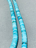 Native American Captivating Vintage Santo Domingo Kingman Turquoise Shell Necklace-Nativo Arts