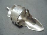 Detailed Navajo Sterling Silver Feather Ring Native American-Nativo Arts