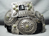 Important Vintage Native American Navajo Roger Skeets Turquoise Sterling Silver Concho Belt-Nativo Arts