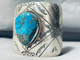 One Of The Best Virg Reeder Vintage Native American Navajo Turquoise Sterling Silver Bracelet-Nativo Arts