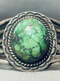 Important Vintage Native American Navajo Damale Turquoise Sterling Silver Bracelet-Nativo Arts