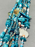One Of The Most Unique Ever Vintage Santo Domingo Turquoise Necklace-Nativo Arts