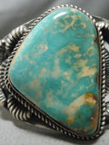Important Vintage Native American Navajo Kirk Smith Royston Turquoise Sterling Silver Bracelet-Nativo Arts