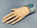 Very Rare Red Matrix Vintage Native American Navajo Sterling Silver Bracelet-Nativo Arts