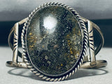 Rare Stars Of The Sky Stone Vintage Native American Navajo Sterling Silver Bracelet-Nativo Arts