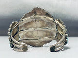 Native American One Of The Most Unique Vintage Navajo Turquoise Sterling Silver Bracelet-Nativo Arts