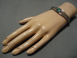 Rare Vintage Navajo Carrillos Turquoise Native American Sterling Silver Bracelet-Nativo Arts