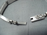 Unique Signed Vintage Native American Navajo Sterling Silver Bracelet-Nativo Arts
