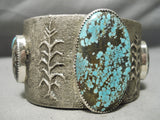 Magnificent San Felipe #8 Turquoise Sterling Silver Bracelet Native American-Nativo Arts