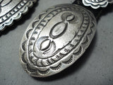 Incredible Vintage Navajo Sterling Silver Concho Belt Old Native American-Nativo Arts