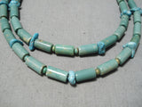 One Of The Best Navajo Tubule Turquoise Native American Necklace-Nativo Arts