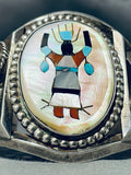 Ceremonial Vintage Native American Navajo Turquoise Sterling Silver Bracelet-Nativo Arts