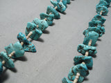 Unforgettable Vintage Navajo Turquoise Necklace Native American Old-Nativo Arts