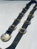 Noteworthy 300 Gram Vintage Native American Navajo Sterling Silver Concho Belt-Nativo Arts