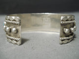 Wonderful Vintage Native American Navajo Turquoise Sterling Silver Bracelet-Nativo Arts