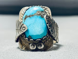 Morenci Teepee Vintage Native American Navajo Heavy 18 Gram Sterling Silver Ring Old-Nativo Arts
