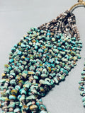Important Rye Whitegoat Vintage Native American Navajo Turquoise Heishi Necklace-Nativo Arts
