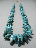 Tremendous Vintage Navajo Turquoise Necklace Old Native American-Nativo Arts