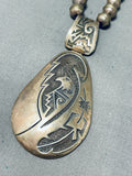 Captivating Vintage Native American Hopi Sterling Silver Eagle Necklace-Nativo Arts