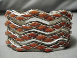 Stunning Modernistic Zuni Native American Sterling Silver Bracelet Cuff-Nativo Arts