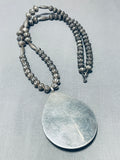 Longer Rare Vintage Native American Navajo Royston Turquoise Sterling Silver Necklace-Nativo Arts