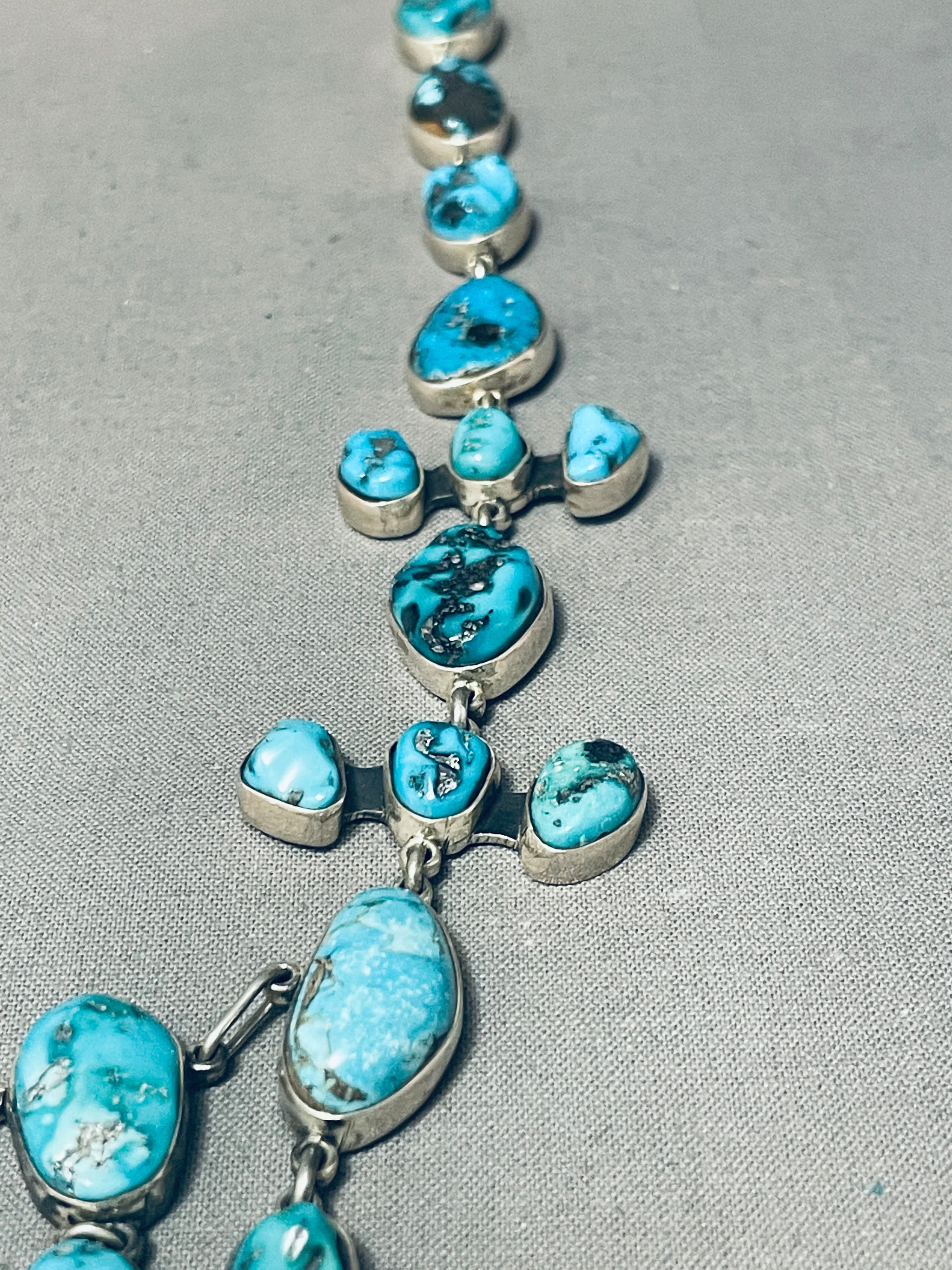 The Best Federico Jimenez Turquoise Sterling Silver Drop Necklace