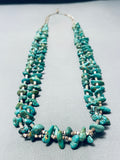 Native American 100 Gram Vintage Santo Domingo Royston Turquoise Heishi Necklace-Nativo Arts