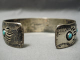 Pearlene Spencer Vintage Native American Navajo Turquoise Sterling Silver Bracelet Old-Nativo Arts
