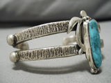 Exquisite Vintage Navajo Turtle Native American Sterling Silver Bracelet Cuff-Nativo Arts