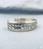 Stunning Vintage Native American Hopi Sterling Silver Bracelet-Nativo Arts